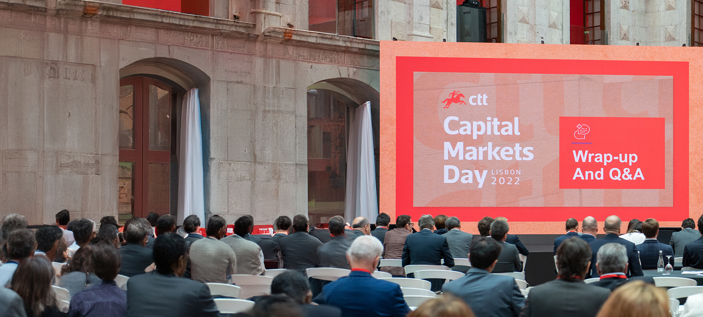 fotografia do salão onde se realizou o evento Capital Markets Day 2022